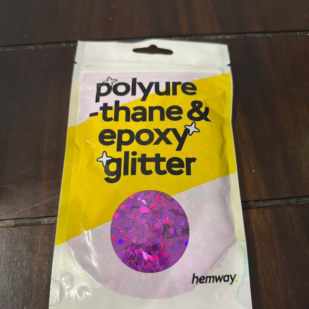 Hemway Purple Polyurethane & Epoxy Glitter for Resin (100g)